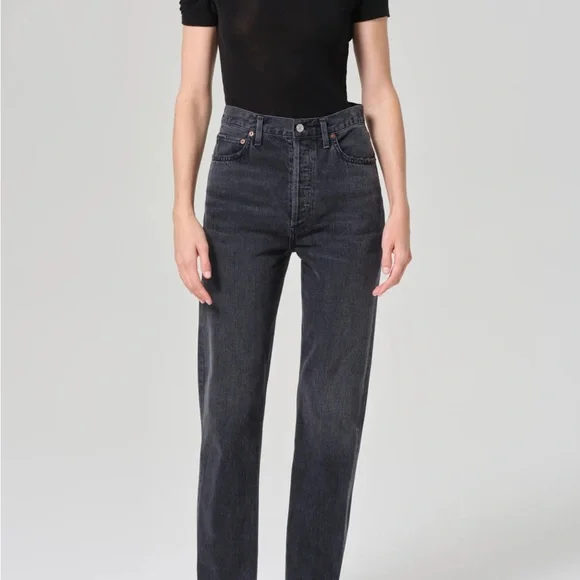 Agolde 90s Pinch Waist High Rise Straight in Hitch - Picture 1 of 6